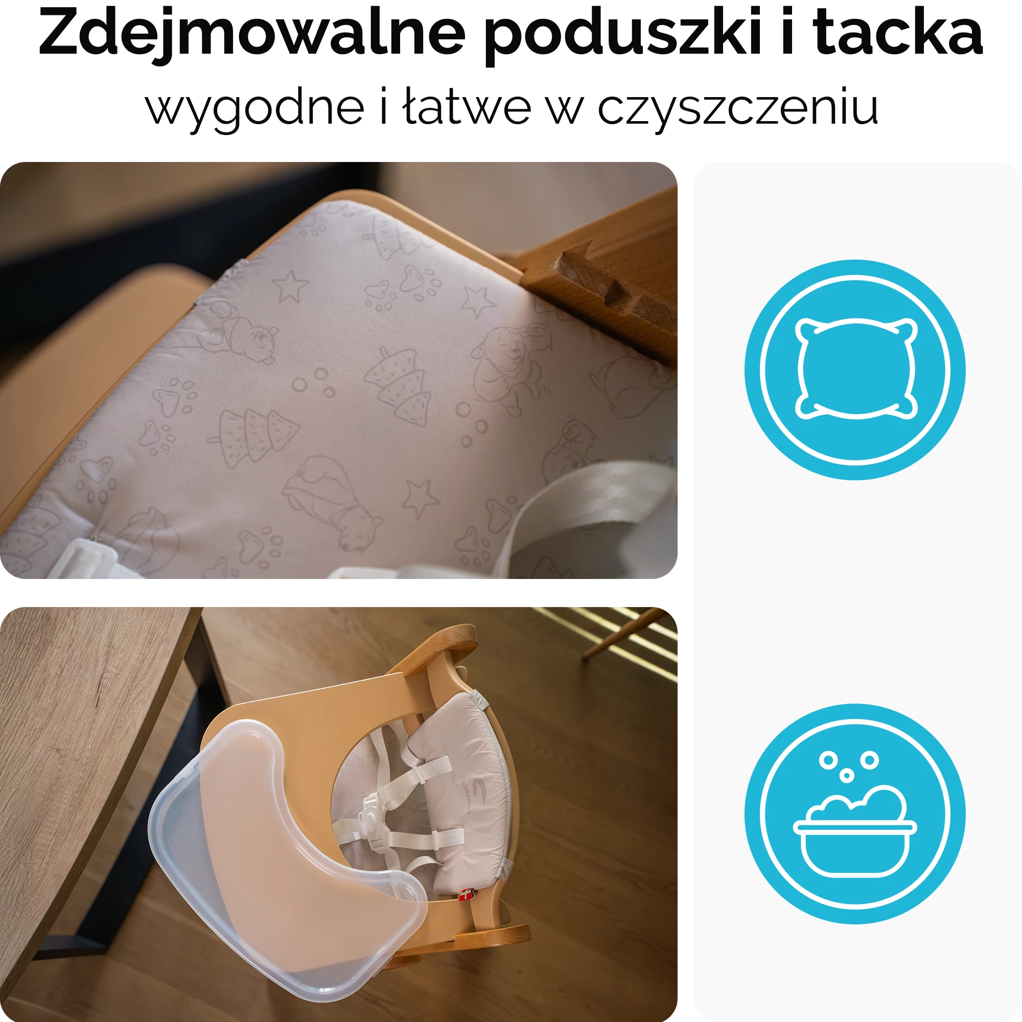 7Krzesełko do karmienia Drömmer Unique brąz