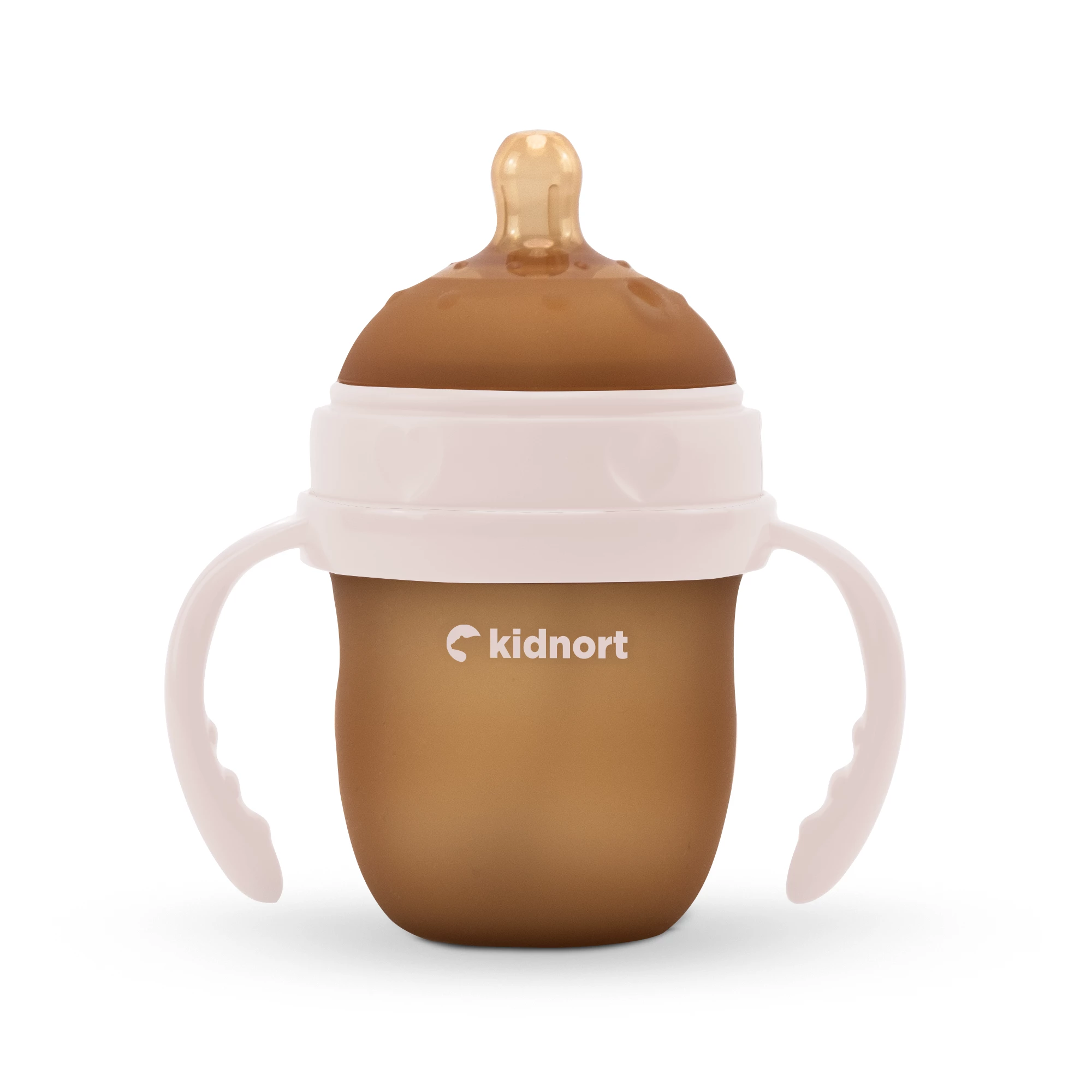 2Silikonowa butelka do karmienia Eple 150ml różowa, od 0 do 3M+