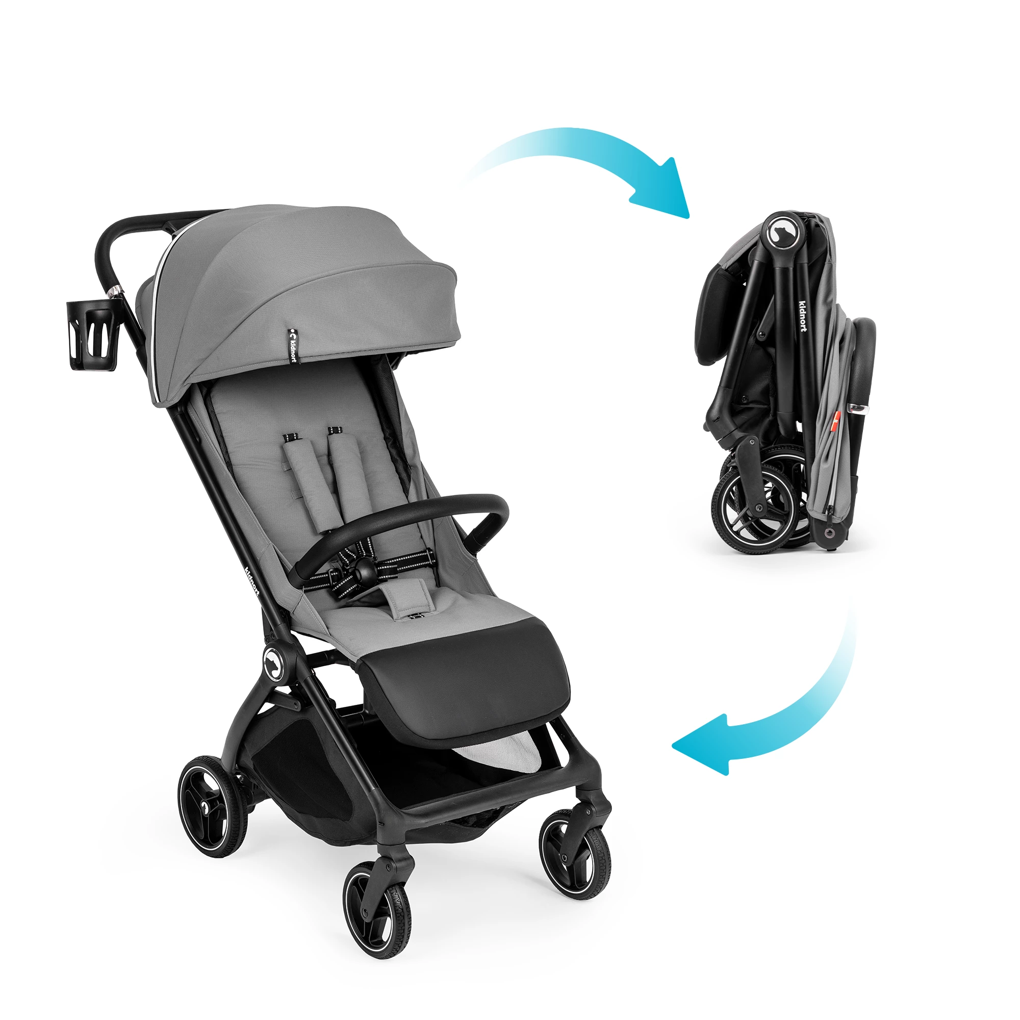 9Wózek spacerowy Sjøoter szary