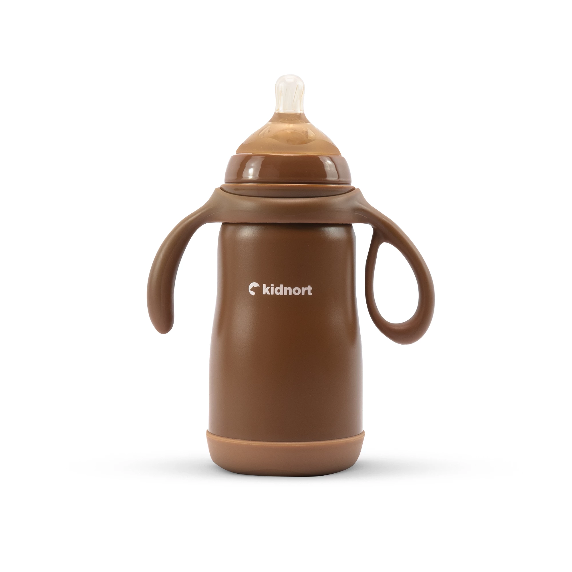 2Butelka (termos) do karmienia Paere  270ml brązowa, od 6M+