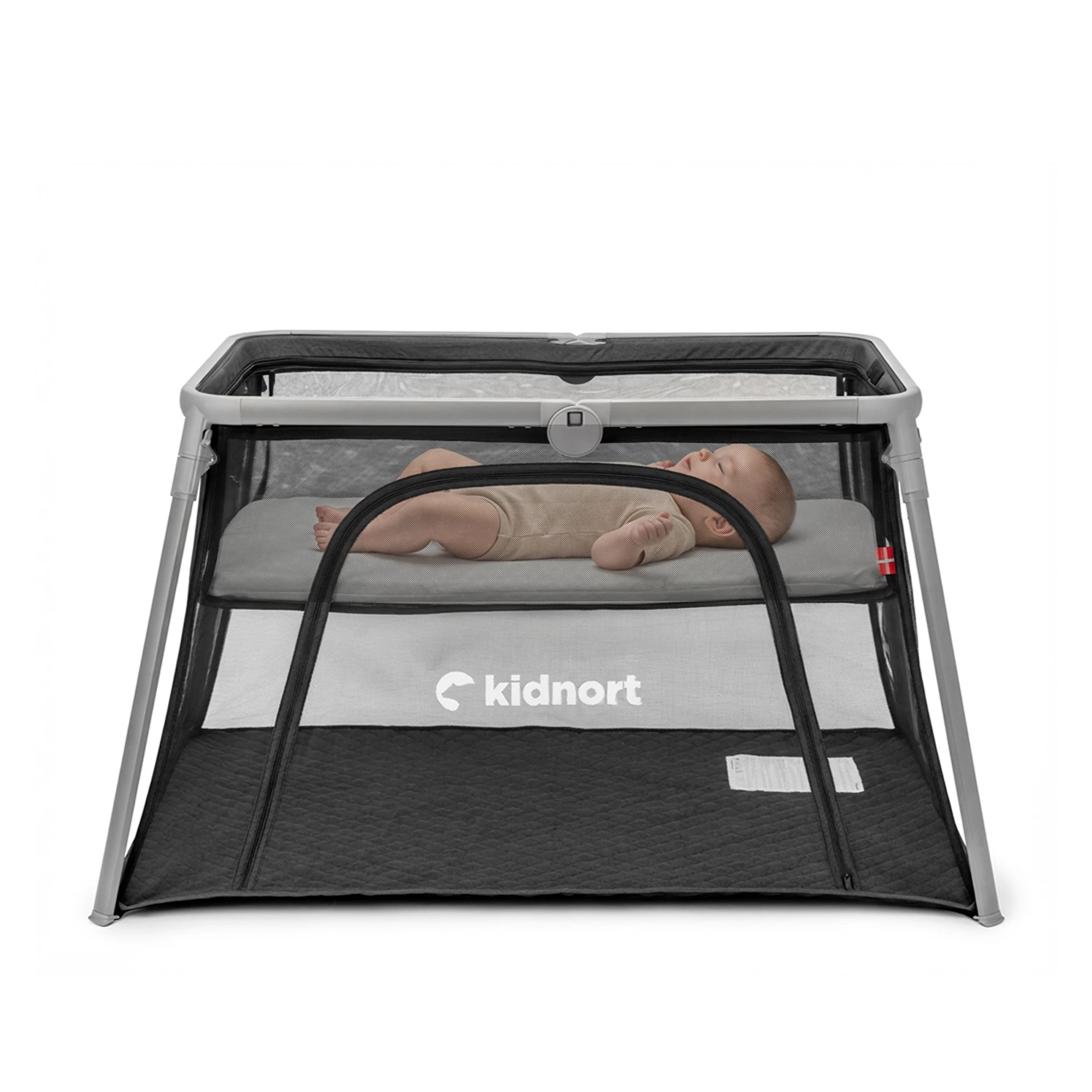 2Łóżeczko turystyczne 2w1 Bleke Unique Czarne