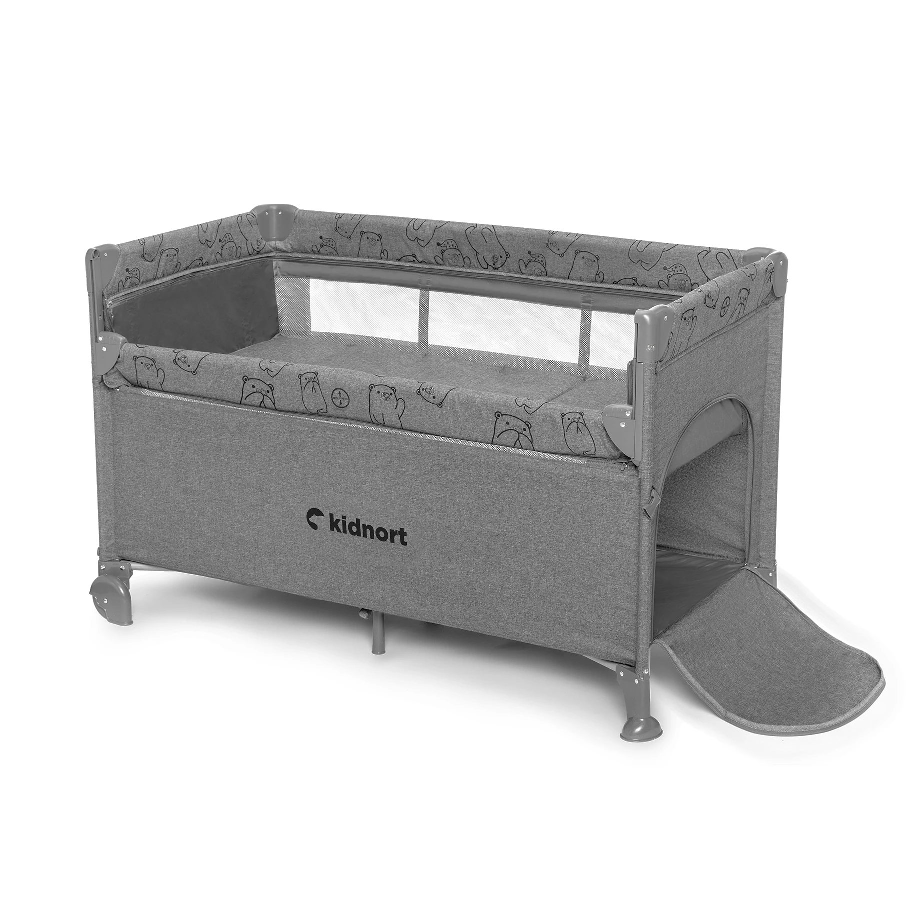 4Łóżeczko turystyczne Stugan jasnoszare